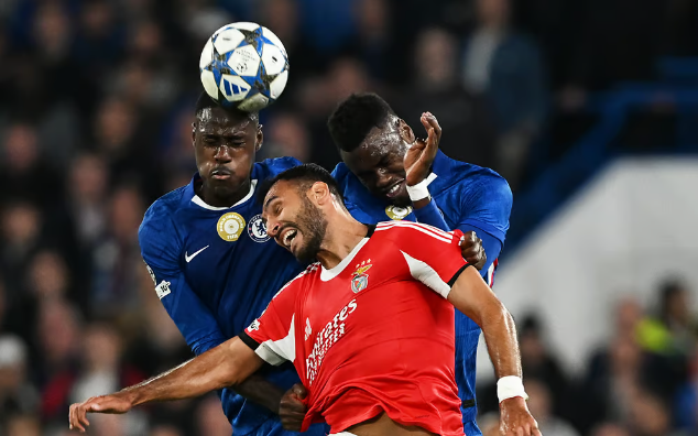 Chelsea vs Benfica Champions League 2025 match with Di María scoring