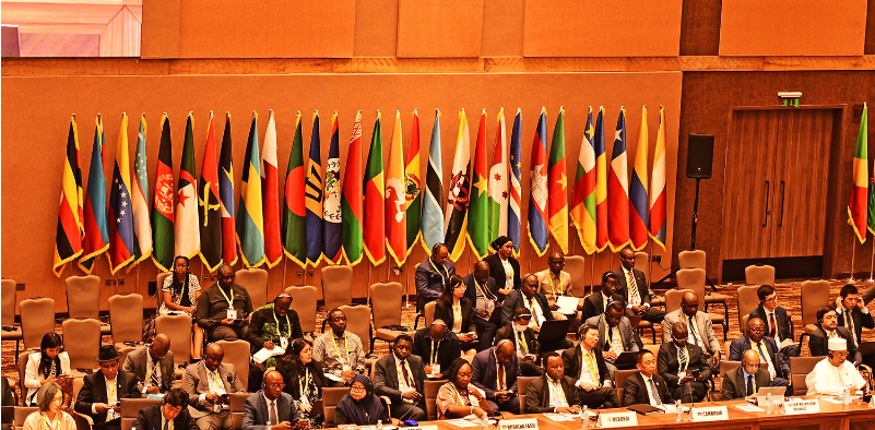Delegates at Kololo for the Non-Aligned Movement Review Summit in Uganda.