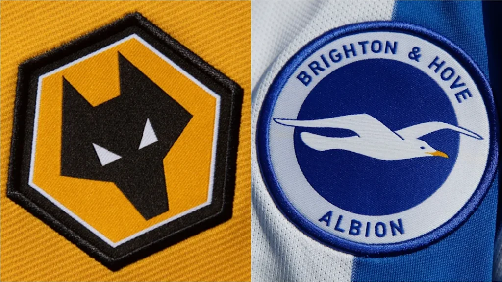 Wolves vs Brighton Premier League 2025 action with Kaoru Mitoma and Pedro Neto battling,